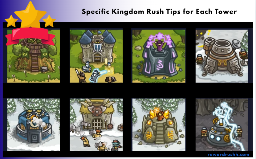 Specific Kingdom Rush Tips for Each Tower